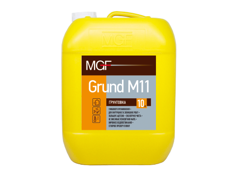 MGF Grund M11 Глибокопроникна ґрунтовка для внутрішніх та зовнішніх робіт 10л.